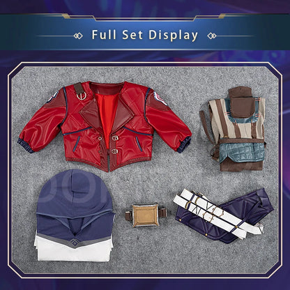 【Last Batch】IN STOCK ViI Cosplay Costume Game Cosplay DokiDoki-R Women Suit Red Coat Plus Siz