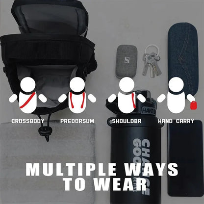 Magnetic Gym Bag Large Capacity with Phone Pocket Portable Water Bottle Pouch Accessories Organizer