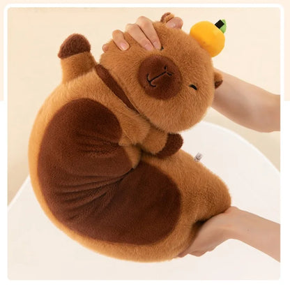 Creative Long Strip Capibala Pillow Cartoon Large Dolphin Doll Sleeping with Children Plush Toy Children Birthday Christmas Gift