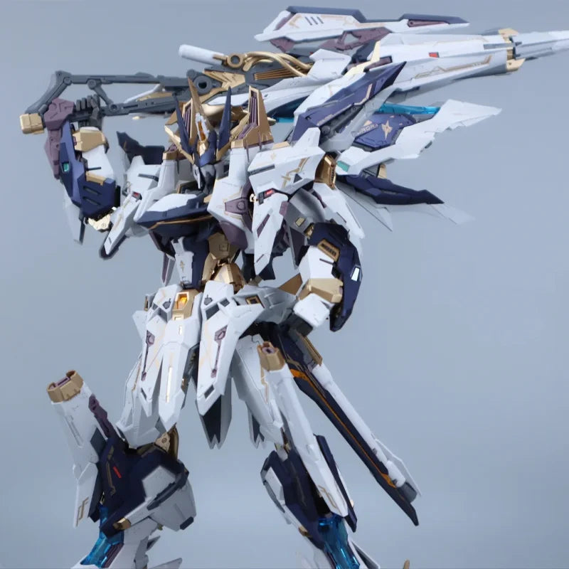 Aurora Series Alloy Die Cast Skeleton Action Figurine Mecha High Detail Articulated Assembly Model Toy Desktop Decore Boy Gifts