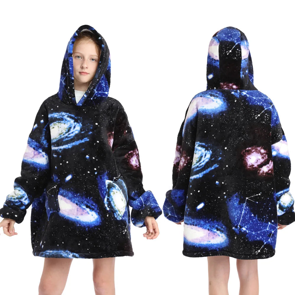 Funny Cartoon Children's Pajamas Girls Winter Clothes Plush Dinosaur Cat Bear Unicorn Pink Blue Toddler Boy Pijama Kids Clothing