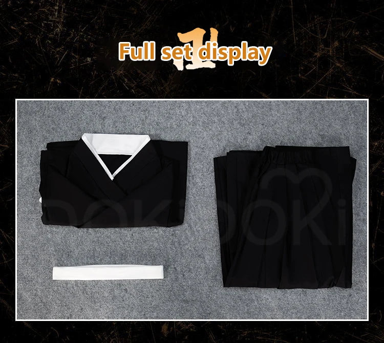 IN STOCK Kuchikii Rukiaa Cosplay Costume Anime【XS-3XL】DokiDoki-R Men Uniform Kuchikii Rukiaa Costume Plus Size