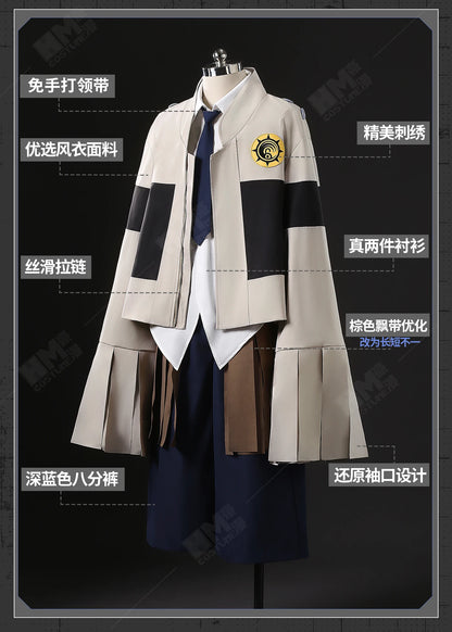 Anime Gachiakuta Tamsy Caines Cosplay Costume Wig Uniform Jacket Bag Carnival Halloween Party for Women Men Role Play Outfit Cos