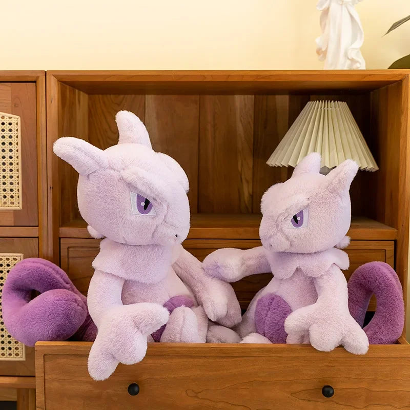 35/85cm Mewtwo Pokemon Plush Toys Large Anime Doll Pillow Cartoon Mew Pokémon Plushie Kawaii Stuffed Gift for Kids Birthday