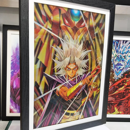 Anime Art Yu-Gi-Oh! Seto Kaiba/Yugi Muto/Marik Ishtar 3D Lenticular Posters Painting Home Decor(Without Frame)