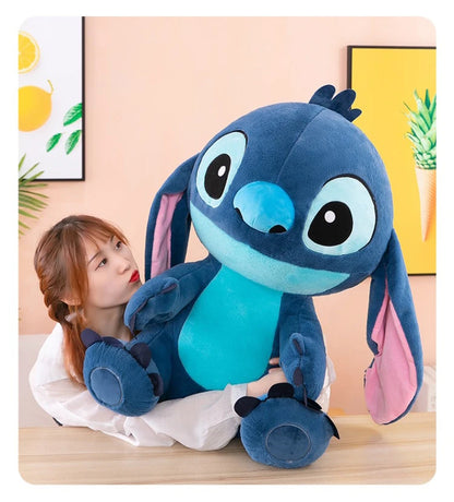 30/60cm Disney Lilo and Stitch Plush Toys Standing Posture Kawaii Pixar Anime Plushie Stich Dolls Soft Stuffed Gift for Children