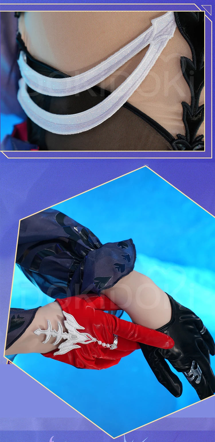 Hysilens Cosplay Costume Game Honkai: Star Rail DokiDoki-R HSR Women Dress Hysilens Helektra Cosplay Costume