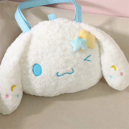 Sanrio Cinnamoroll Shoulder Bag Multipurpose Handbag Kawaii Backpack Messenger Bag Plush Bag My Melody Sweet Piano Lolita Bag