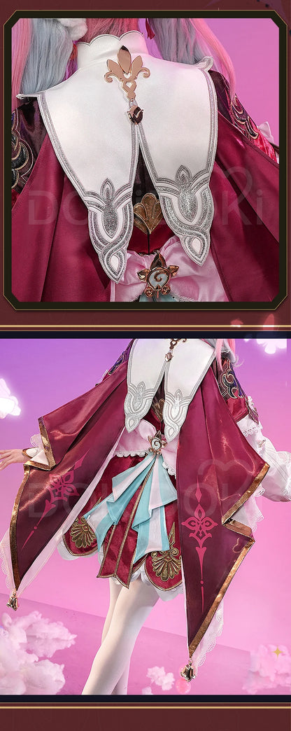 IN STOCK Hyacine Cosplay Costume Game Honkai: Star Rail DokiDoki-SR HSR Women Cute Amphoreus Hyacine Cosplay Wig