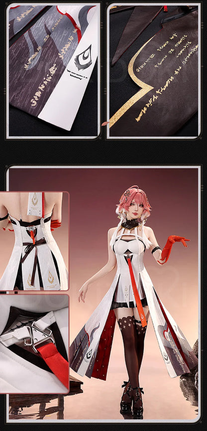 IN STOCK Changli Cosplay Costume Game Wuthering Waves DokiDoki-SR Women Costume Changli Cosplay Metal Accessories