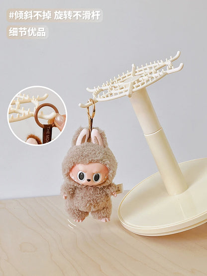 New Labu Pendant Display Box Rotating Transparent Labu Doll Handmade Blind Box Storage Display Stand Decorative Accessories