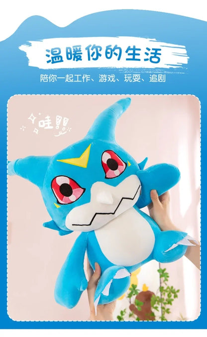 Original Digimon Large Size 75cm Dilu Station Bada Doll Cute Agumon Stuffed Animal Doll  Room Decorations Children Birthday Gift