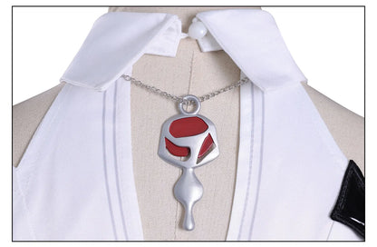 Honkai Star Rail Evernight March 7th Cosplay Costume Wig Dress Earrings Headwear Mysterious Foreign Guest Halloween Party Women