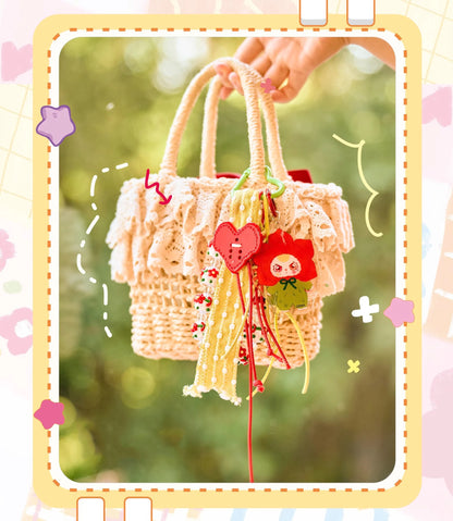 Baby Three Love Chain Time Series Blind Bag Phone Pendant Bracelet  and Exquisite Pendant for Girls' Daily Travel Accessories