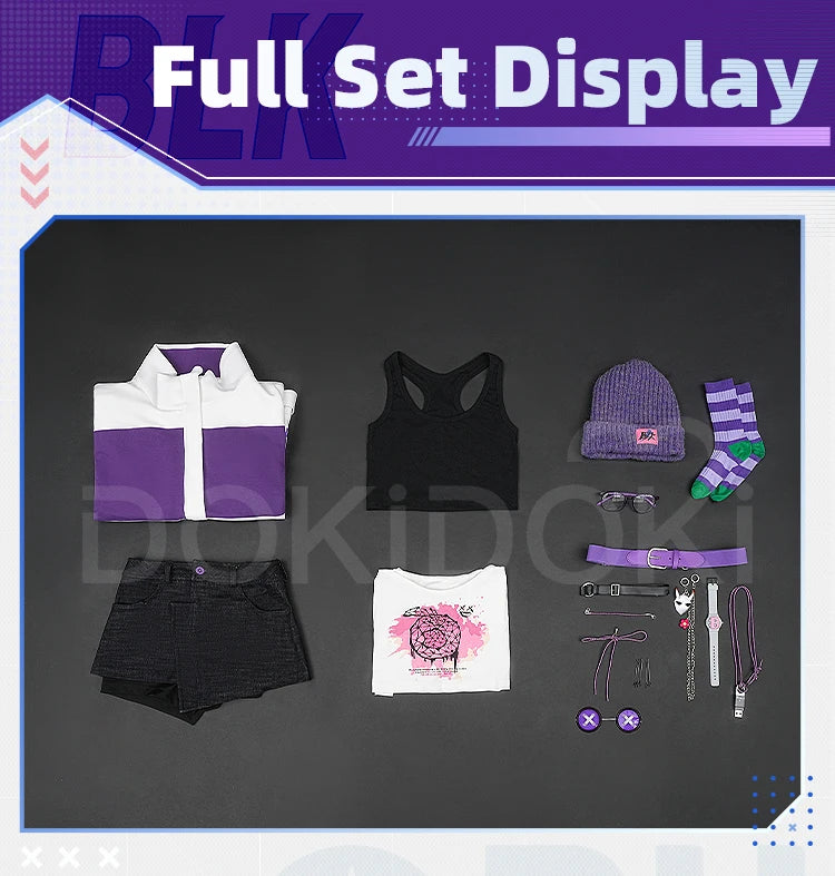 Tracy Reznik Mechanic Cosplay Costume Game Identity V DokiDoki-SR Phantom Girl Lock Core BLK Tracy Women Dress Cosplay