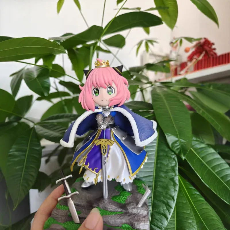 Hot Anime Spy Family Anya Forger Cos Mermaid Ania Hatake Kakashi Figures Cartoon Model Doll Desktop Decoration Statue Kids Toy