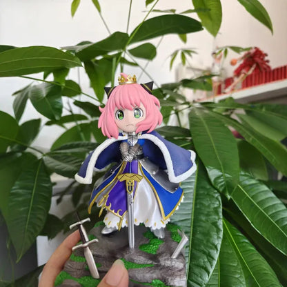 Hot Anime Spy Family Anya Forger Cos Mermaid Ania Hatake Kakashi Figures Cartoon Model Doll Desktop Decoration Statue Kids Toy