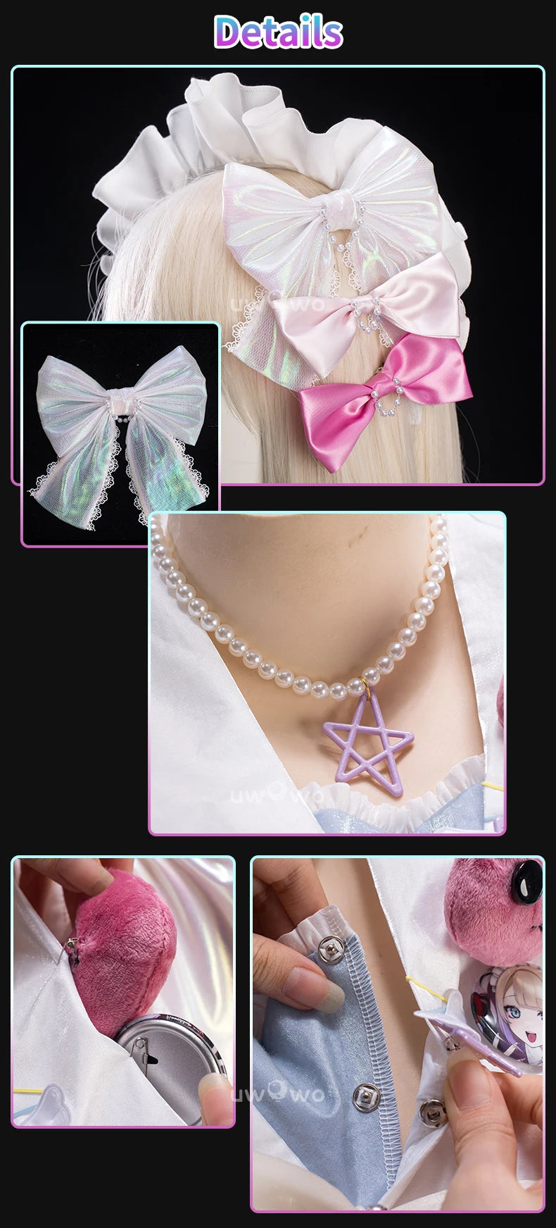 IN STOCK UWOWO KAngell Cosplay Game Needyy Streamerr Overloadd KAngell  Magical Girl Fanart Cosplay Costume Halloween Costume