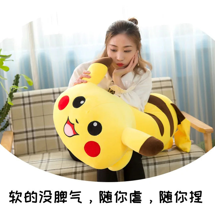 50/70/85cm Big Size Pokemon Pikachu Anime Plush Stuffed Doll Room Decoration Plushies Pillow Peluche Ornaments Children's Gifts