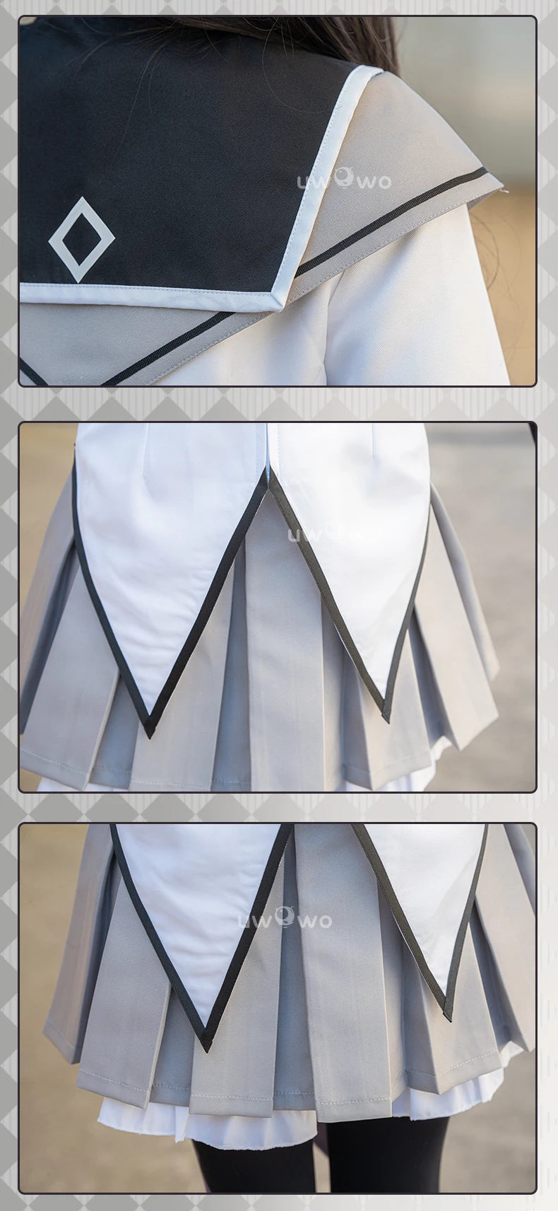 UWOWO Collab Series: Puellaa Magii Madoka Magicaa Akemii Homuraa Cospaly Costume S-4XL Cosplay Outfits