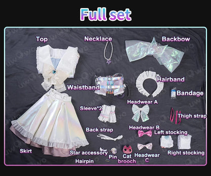 IN STOCK UWOWO KAngell Cosplay Game Needyy Streamerr Overloadd KAngell  Magical Girl Fanart Cosplay Costume Halloween Costume