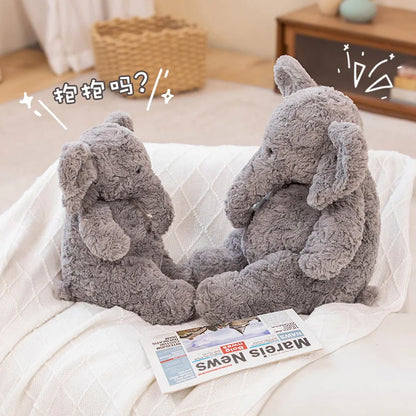30/40/50cm Huggable Stuffed Animals Grey Elephant Plushie Dolls Kawaii Xmas Gift Appease Comfort Calf Elephant Soft Toy