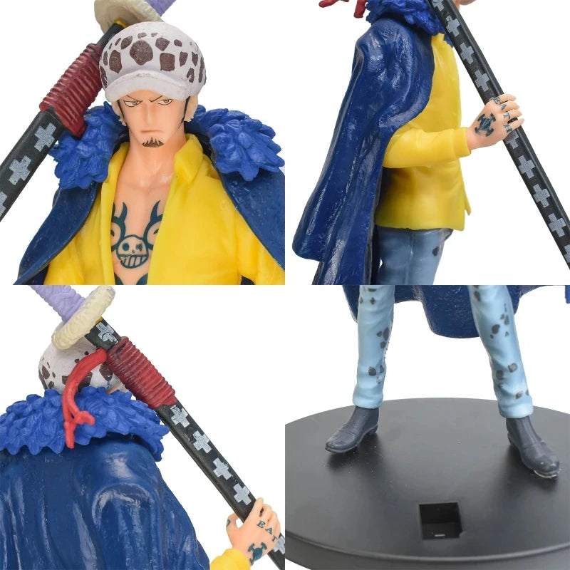 Hot 18cm/7.1nch Anime Figure One Piece DXF Wano Country Trafalgar Law PVC Collection Model Dolls Toy For Gift 18cm