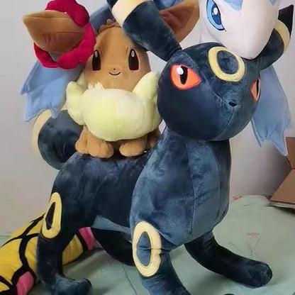 60cm Umbreon Pokemon Plush Toys Anime Doll Cute Ornament Pokémon Cartoon Stuffed Plushie Pillow Noctali Gift for Kids Christmas