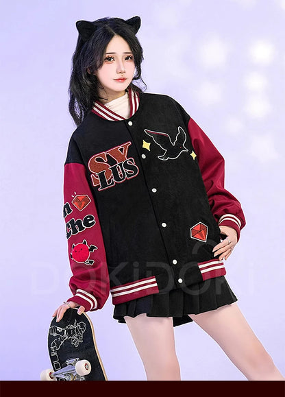 Sylus Doujin Cosplay Costume Game Love and Deepspace DokiDoki-R Men Women Daily Baseball Jacket Sylus Cosplay Coat