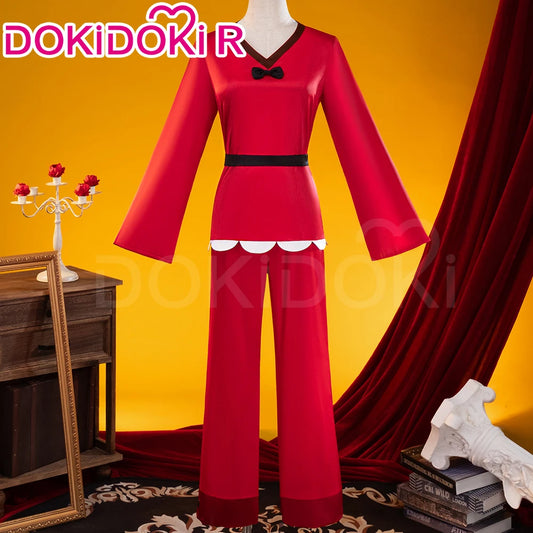 IN STOCK Charlie Vaggie Cosplay Costume Anime【S-3XL】DokiDoki-R Women Red Pajamas Charlie Morningstar Halloween Plus SIze