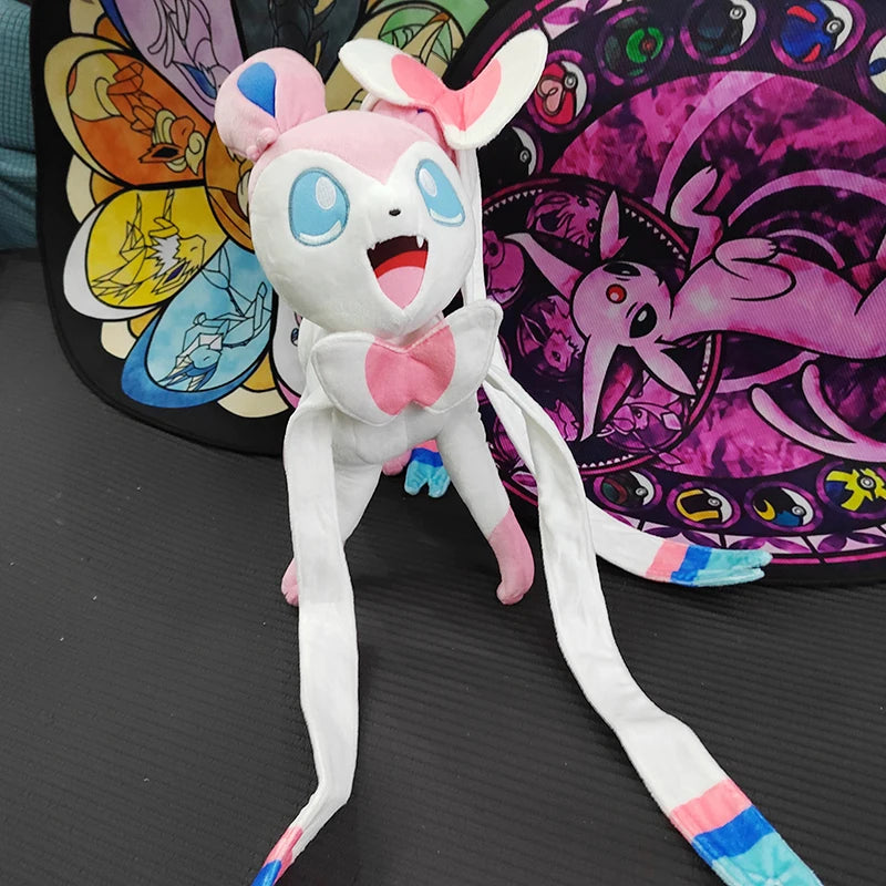 70cm Pokemon Lucario Large Plush Toys Greninja Zeraora Cinderace Glaceon Stuffed Giant Pokémon Eevee Anime Kids Christmas Gift