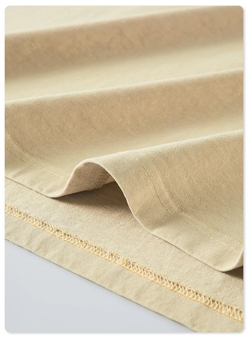 ZODF American Retro Men Washed Solid Tank Tops Women Unisex Loose Edge 275gsm Cotton Sleeveless Tees Brand Streetwears HY0503