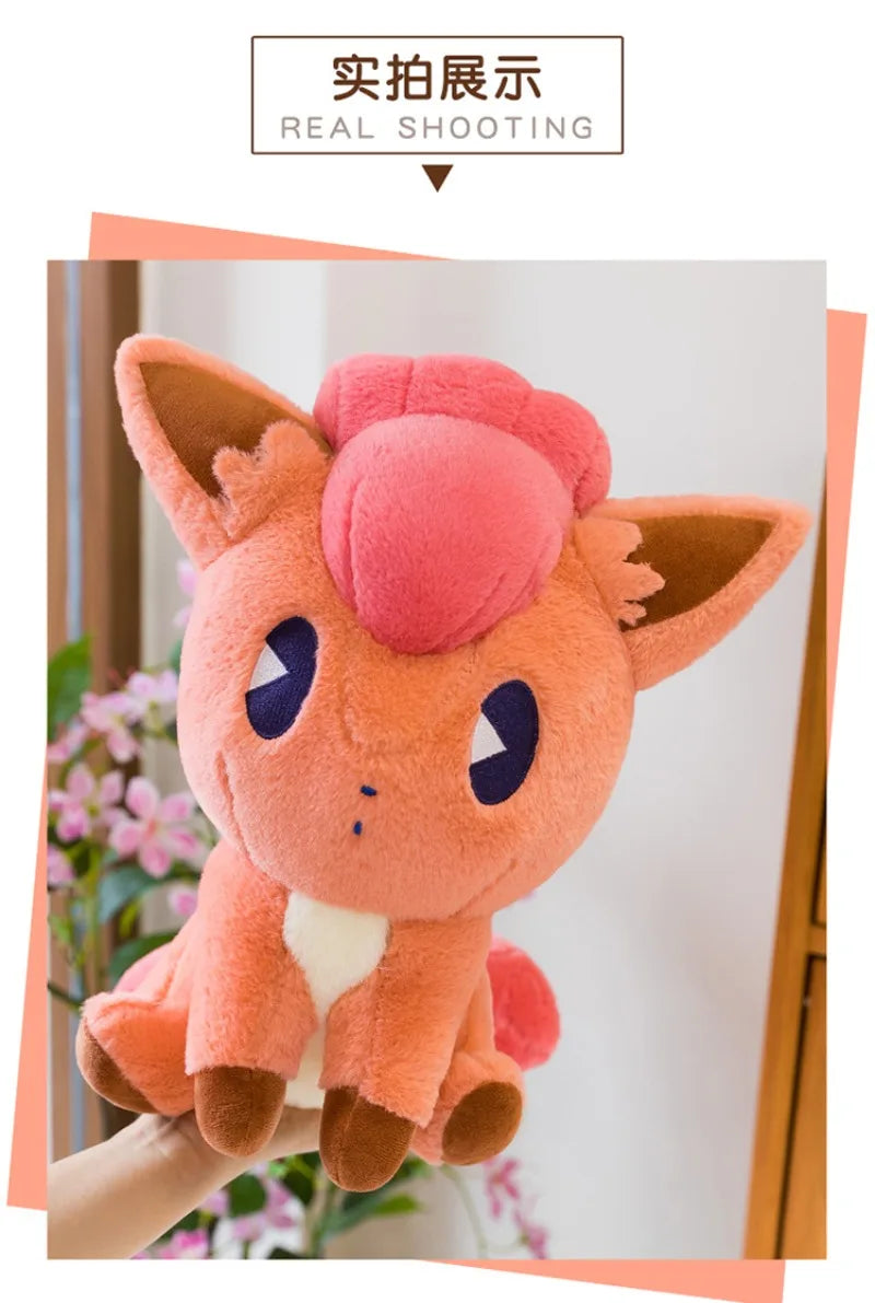 35/45/65CM Big Size Pokemon Vulpix Plushies Cartoon Anime Peluche Stuffed Animal Comfortable Soft Doll Kawaii Ornament Gifts