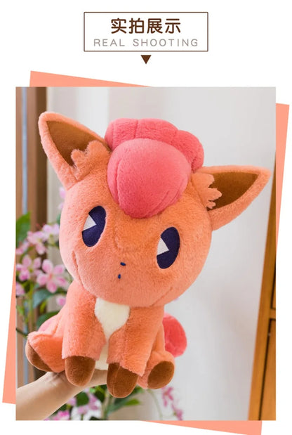 35/45/65CM Big Size Pokemon Vulpix Plushies Cartoon Anime Peluche Stuffed Animal Comfortable Soft Doll Kawaii Ornament Gifts