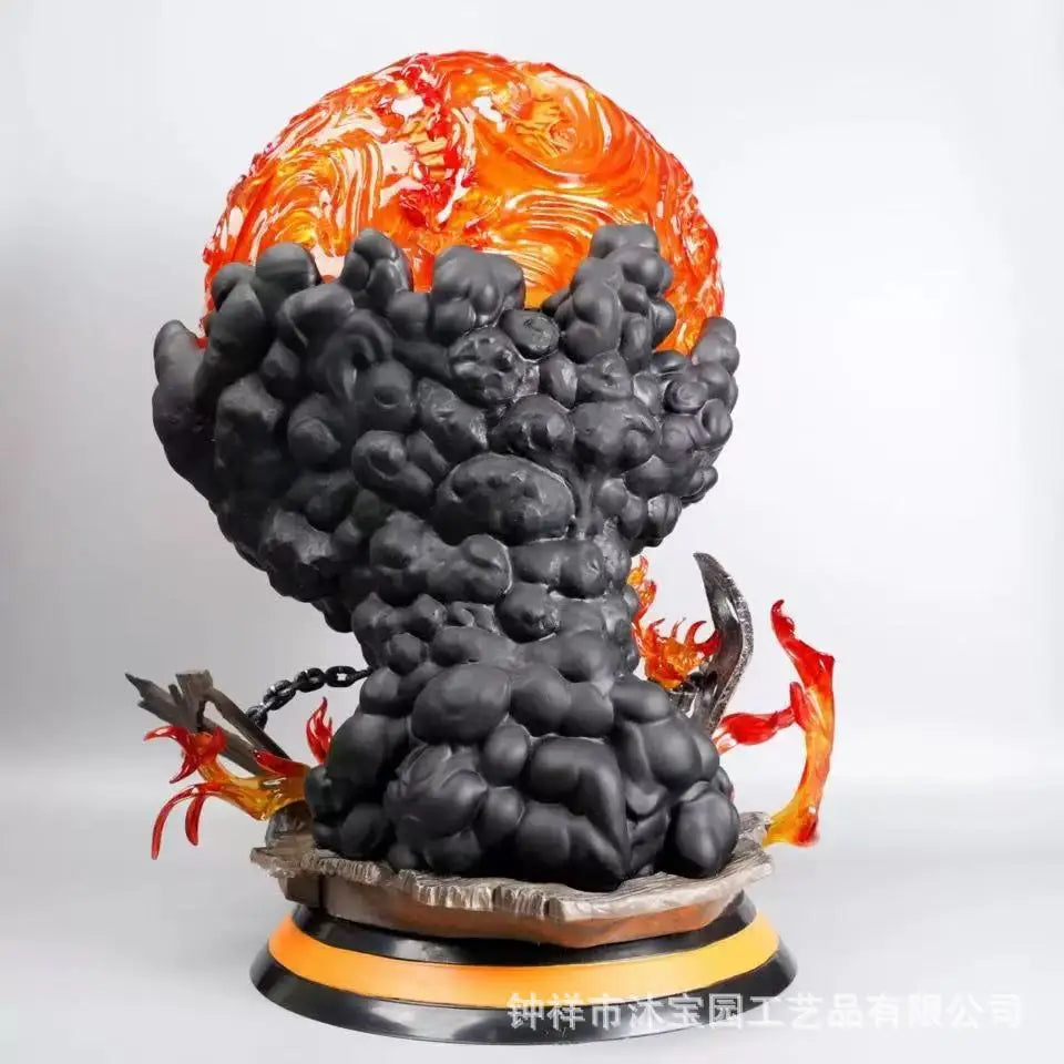 One Piece Great Flame Ring Statue Portgas·D· Ace Model Boxed Glowing 16 Colors Figure Collectible Toys & Hobbies Action Figures