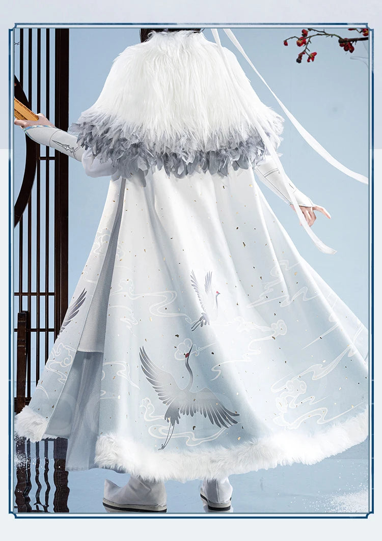 【Official】IN STOCK Lan Wangji Wei Wuxian Doujin Cosplay Costume Anime Dao Mo To Shi DokiDoki-SR Men Winter Halloween Costume