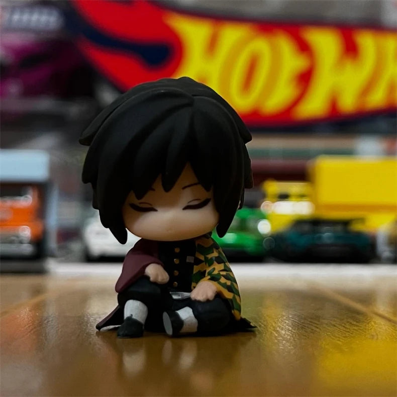 Genuine Bandai Demon Slayer Gashapon Toys Sleep Styling Series 2 Anime Figures Kochou Shinobu Tokitou Muichirou Model Decoration