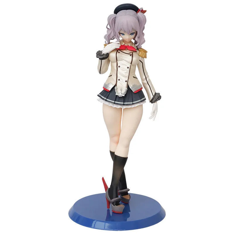 24CM Kantai Collection Figure Kan Colle Kashima Hibiki Azur Lane Anime Girl PVC Action Figure Toy Game Statue Model Doll