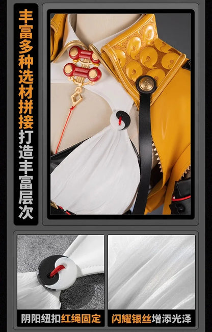 Zenless Zone Zero Yixuan Cosplay Costume Wig Uniform Headwear Rings Yunkui Summit Halloween Party for Women Girls Carnival Props