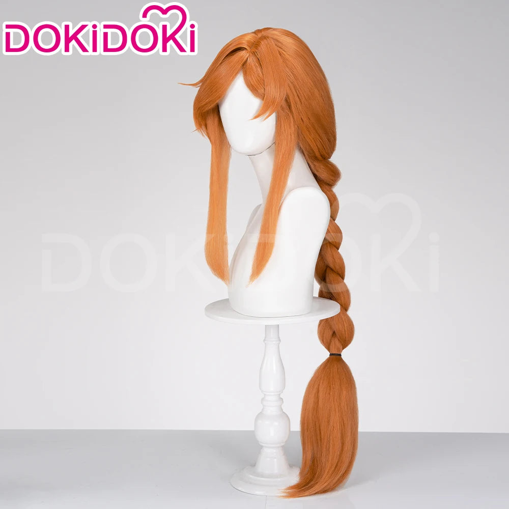 IN STOCK Flamme Wig Anime Frieren: Beyond Journey's End DokiDoki Flamme Cosplay Women 100cm Long Orange Wig Free Cap