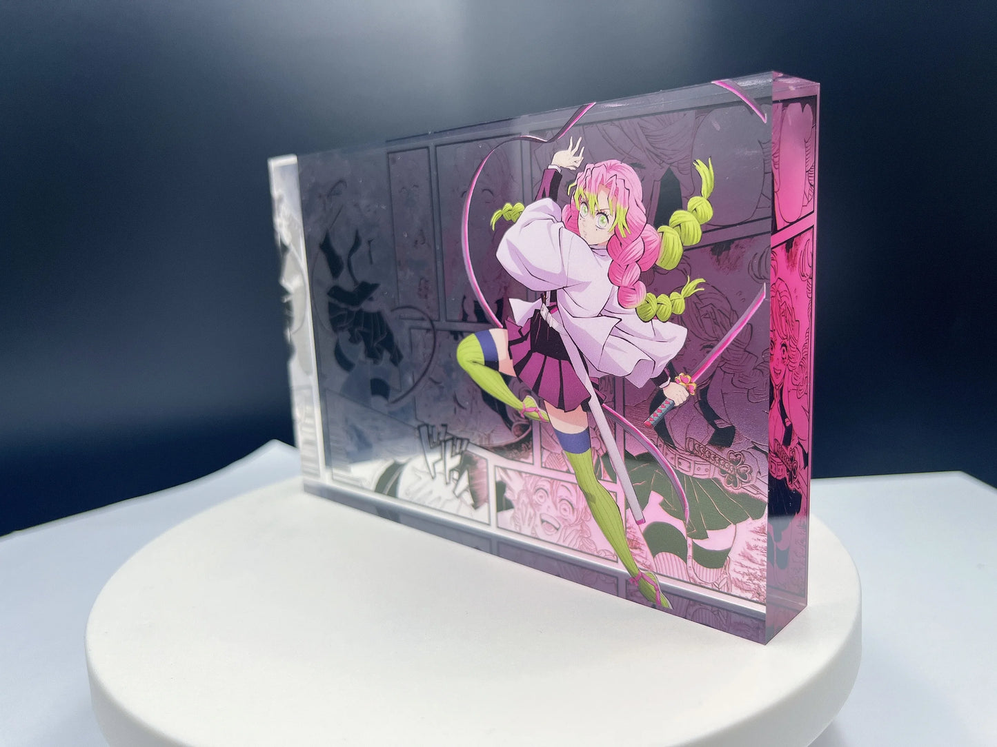 New Demon Slayer Creative High-value Bar Chi Tokitou Muichirou Acrylic Brick Computer Desktop Ornaments Anime Peripheral Gifts