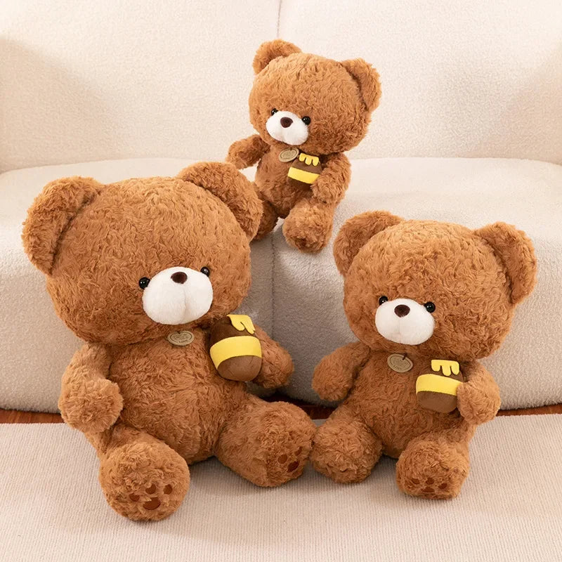 Hot 30-50CM Kawaii Cartoon Anime Honey Pot Teddy Bear Animal Doll Cute Plush Toy Children's High Quality Stuffed Toy Pillow