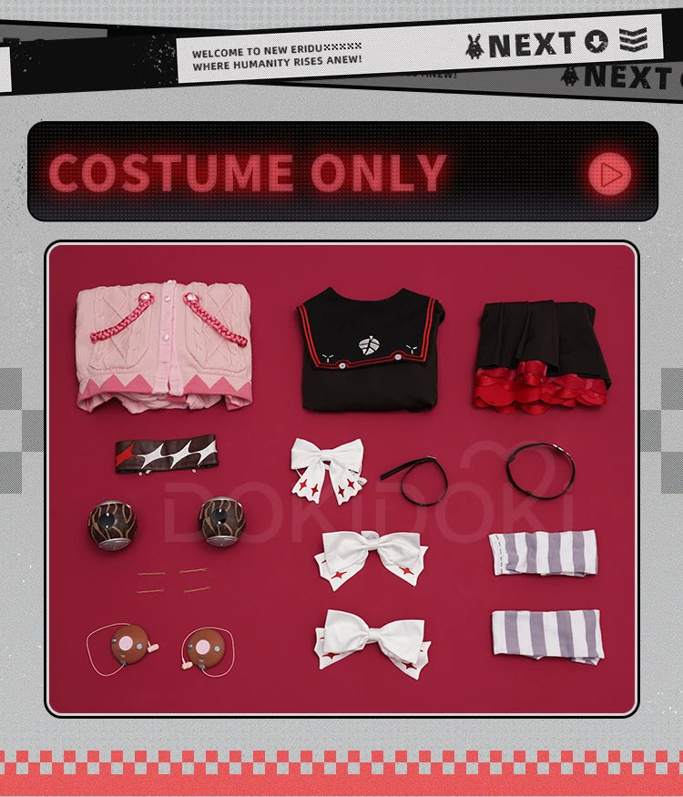 Ukinami Yuzuha Cosplay Costume Game Zenless Zone Zero DokiDoki-SR ZZZ Women Cute Pink Sweater Yuzuha Halloween Cosplay