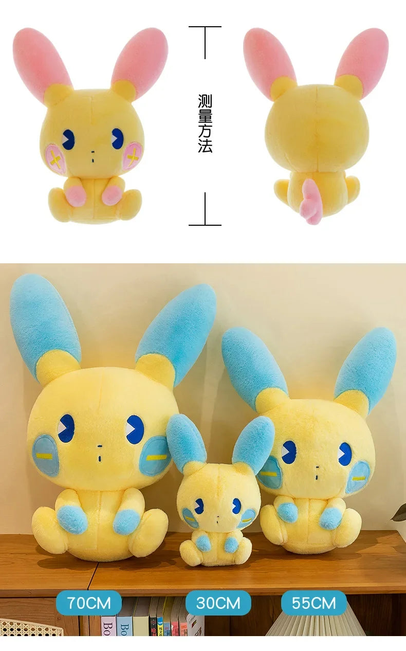 Pokemon Plusle Minun Plush Toys Anime Pokémon Plushie Dolls 30/70cm Cute Stuffed Pillow Pikachu Christmas Gifts for Childrens