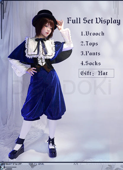 Souseiseki Cosplay Costume Anime Rozen Maiden Cosplay DokiDoki Women Cute Blue Dress Christmas Costume Souseiseki Cosplay