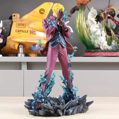 25cm One Piece Sanji Anime Figure Fashion Show Sanji Figurine Pvc Model Statue Doll Decoration Collection Ornaments Toys Gift