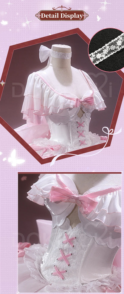 Kaname Madoka Homura Akemi Cosplay Costume Anime DokiDoki-SR Women Cute Pink Black Dress Halloween Madoka Cosplay