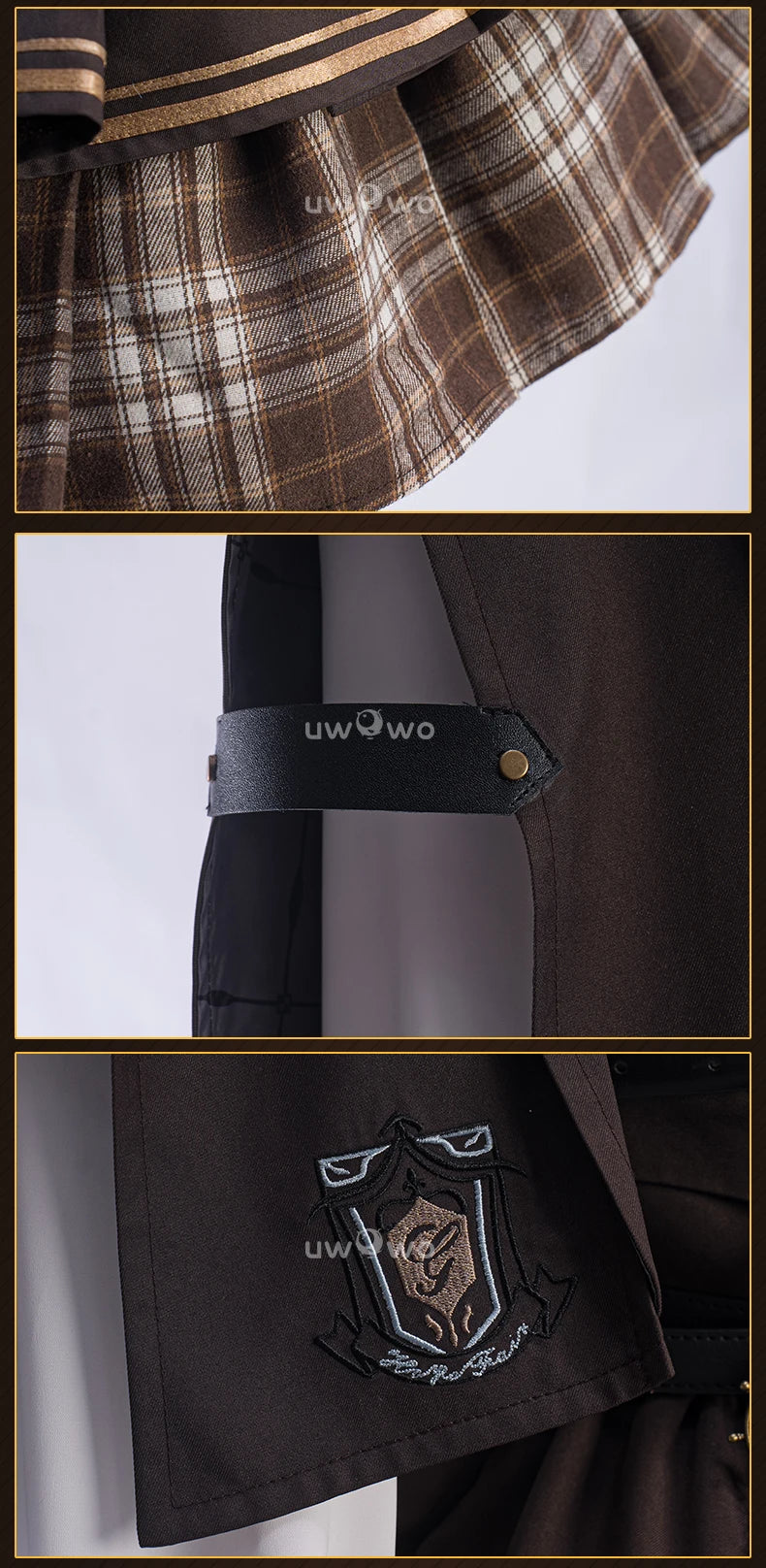 IN STOCK UWOWO Traveler Lumine Cosplay Game Genshin Impact Traveler Lumine Detective Cosplay Costume Halloween Costumes