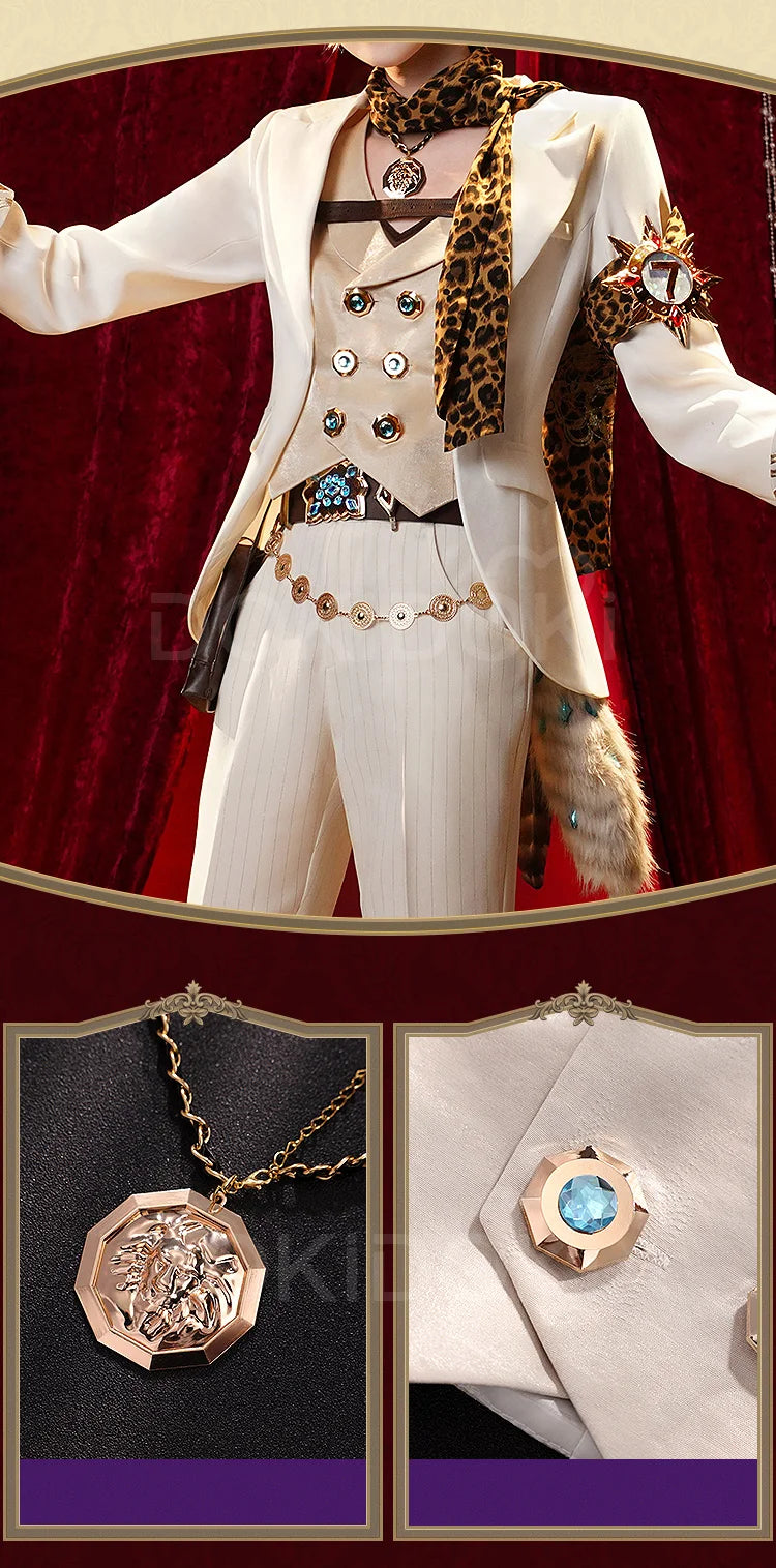 Norton Campbell Prospector Cosplay Costume Identity V DokiDoki-SR Men Uniform Norton Campbell Cosplay Hat