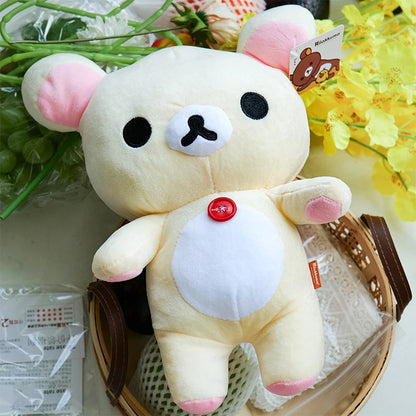 strawberry Rilakkuma Plush Doll Cartoon Bear Toy Kawaii Rilakkuma Room Decor Teddy Bear Plushies Cute Couple Bear Xmas Gift
